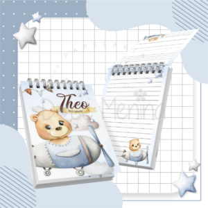 Bloco de Anotações Baby - Tema Aviador