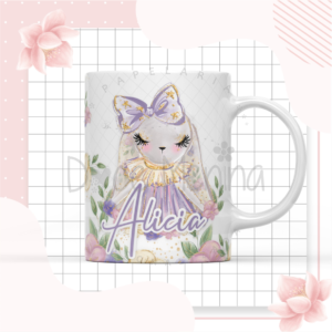 Caneca Baby - Tema Coelhinha Lilás