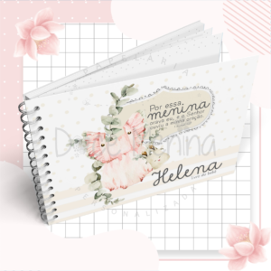 Livro do Bebê Mini - Tema Por essa Menina Orava