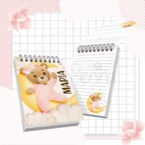 Bloco de Anotações Baby - Tema Ursinha