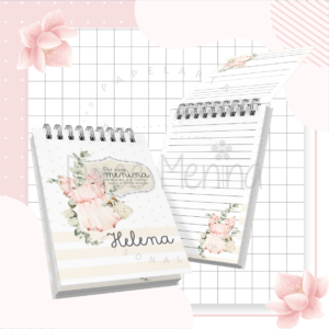 Bloco de Anotações - Tema Por essa Menina Orava