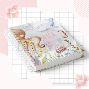 Caderneta de Vacina - Tema Fundo do Mar