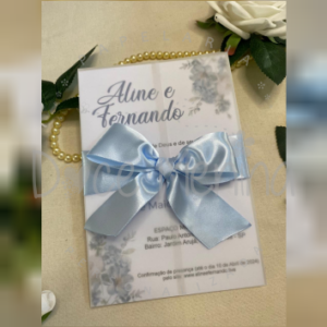 Convite Luva Vegetal, Kit com 10 convites