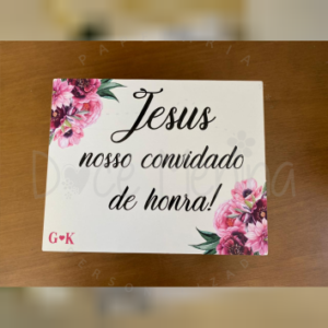 Plaquinha Retangular