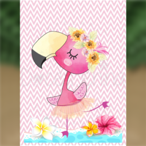 Caderno Brochura Universitário Flamingo balé