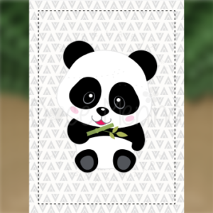 Caderno Brochura Universitário Panda baby