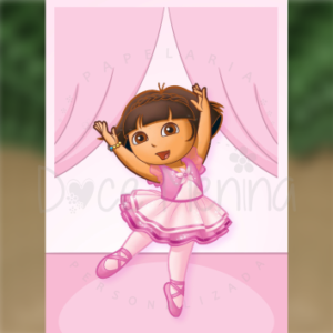 Caderno Brochura Universitário Dora Aventureira balé