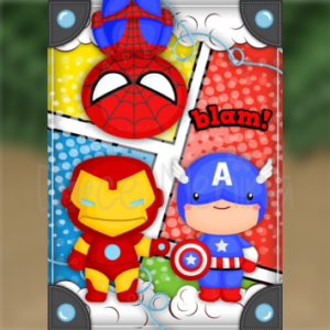 Caderno Brochura Universitário Marvel